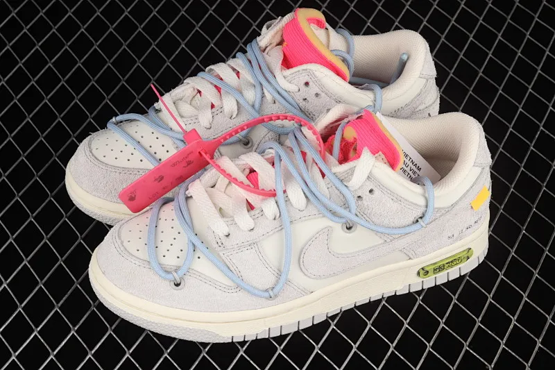 All categories Nk SB Dunk Series Nk SB Dunk Low low-top sneakers J version OF x Nk Dunk Low "12 of 50" OW suede SB smashed backboard fashion casual sneakers DJ0950-113